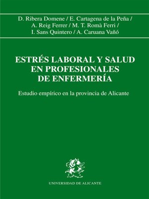 cover image of Estrés laboral y salud en profesionales de enfermería